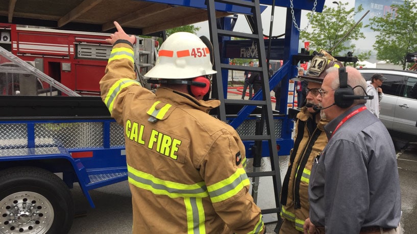 training exercises with firecom wireless headsets